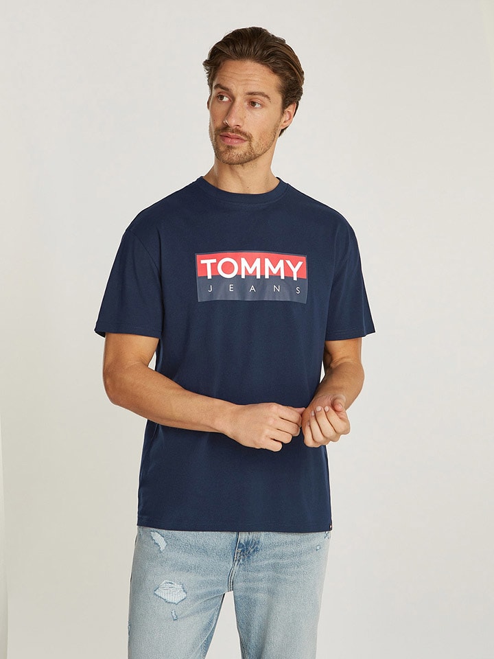 TOMMY JEANS Koszulka w kolorze granatowym rozmiar: M