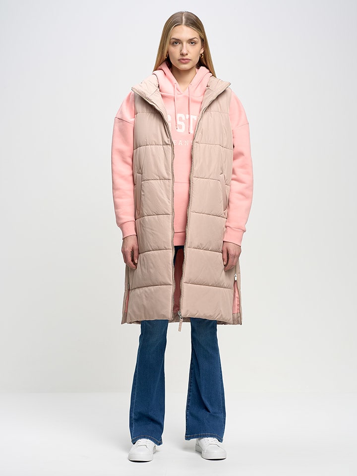 BIG STAR Kamizelka pikowana w kolorze jasnoróżowym rozmiar: XS