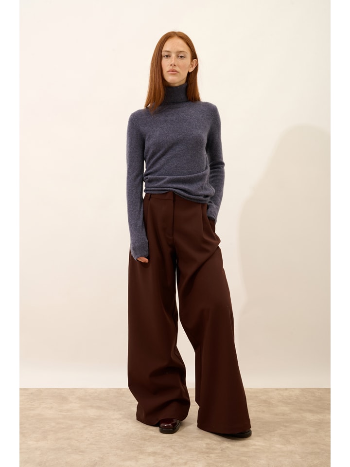 Just Cashmere Kaszmirowy golf "Ava" w kolorze antracytowym rozmiar: XL