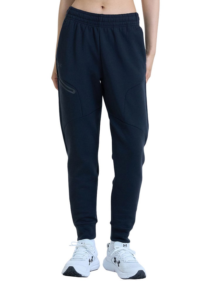 Under Armour Spodnie dresowe "Unstoppable" w kolorze czarnym rozmiar: L