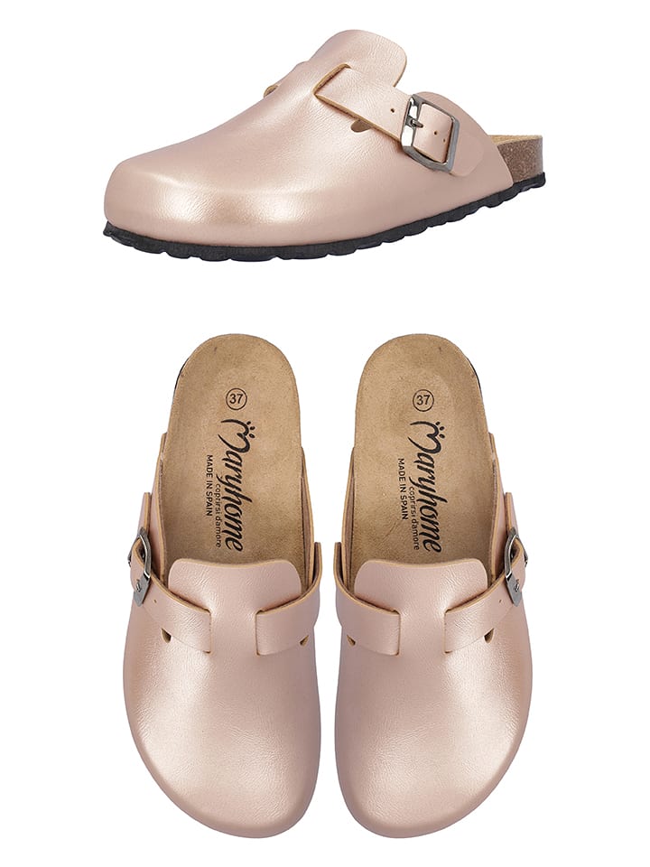 maryplaid Klapki w kolorze jasnoróżowym rozmiar: 40