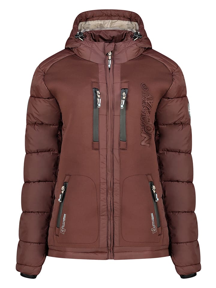 Geographical Norway Kurtka zimowa "Beachwood" w kolorze brązowym rozmiar: XXL