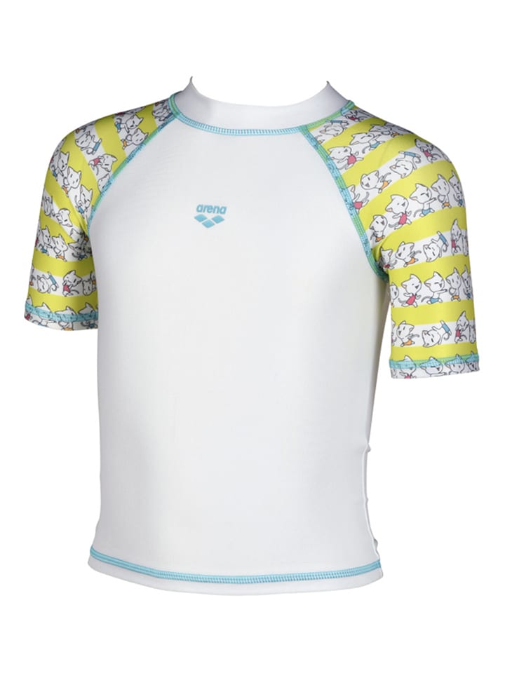 Arena Koszulka kąpielowa w kolorze biało-żółtym rozmiar: 110