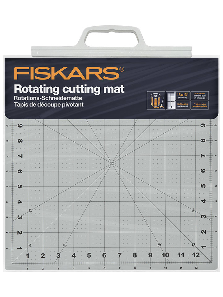 Fiskars Mata w kolorze jasnoszarym do cięcia - 13 x 13 cm rozmiar: onesize