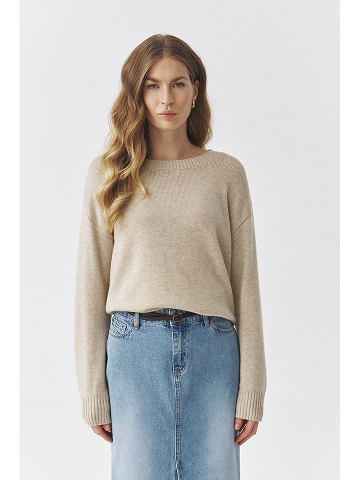 TATUUM Sweter "Joel" w kolorze beżowym rozmiar: L