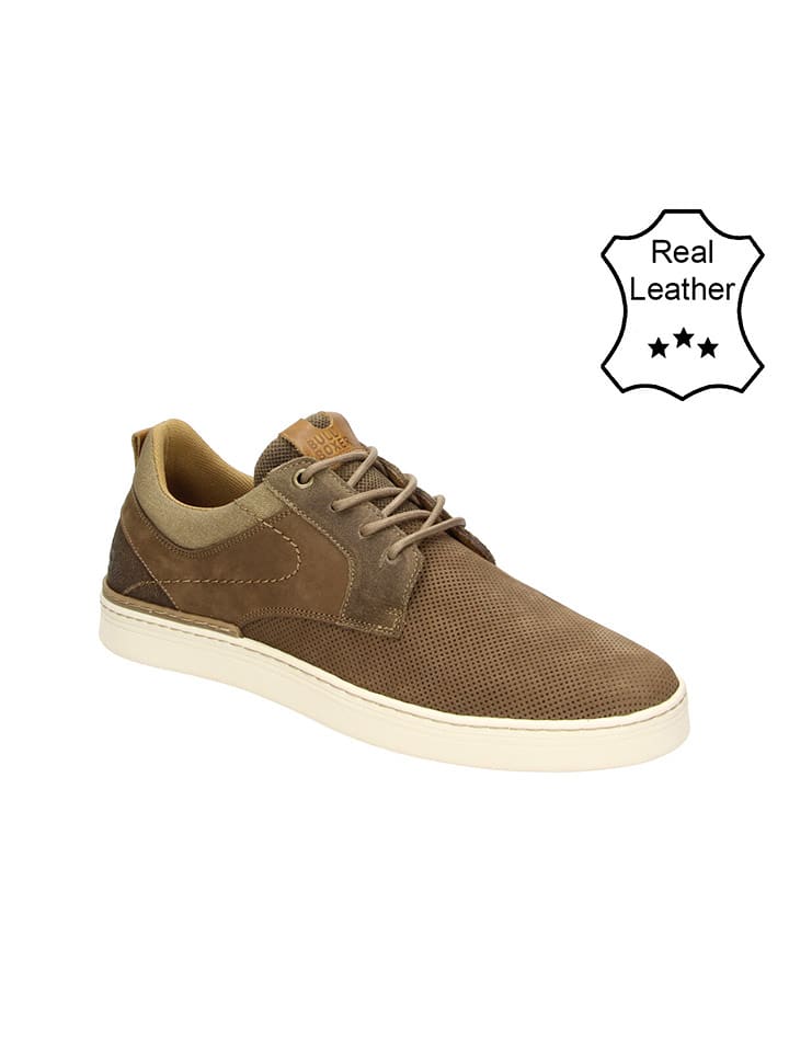 Bullboxer Skórzane sneakersy w kolorze brązowym rozmiar: 42