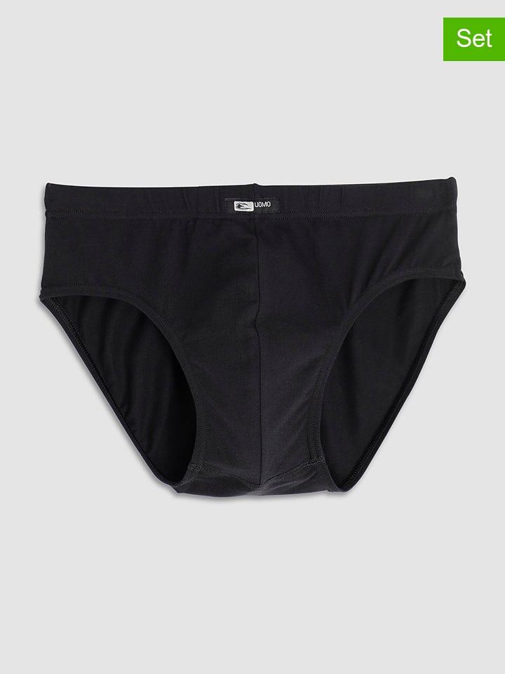 COTONELLA Slipy (2 pary) w kolorze czarnym rozmiar: S