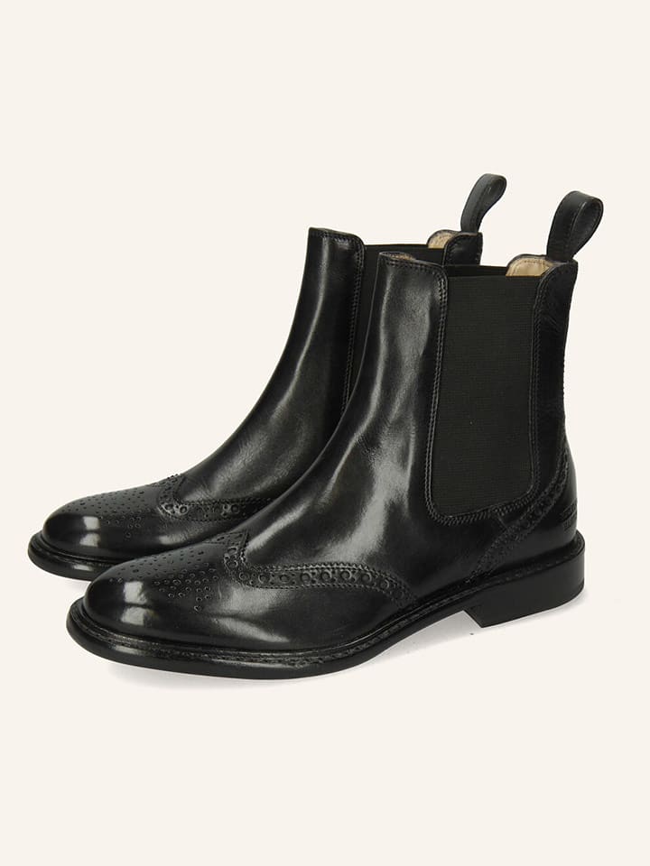 MELVIN & HAMILTON Skórzane sztyblety "Sally 112" w kolorze czarnym rozmiar: 38