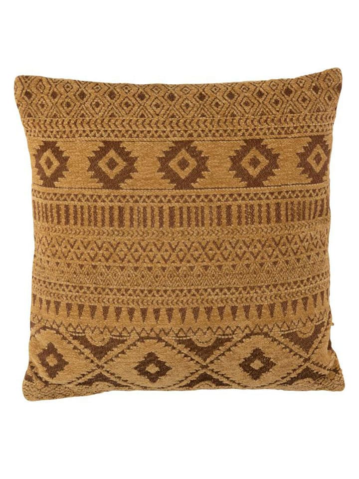 J Line Poduszka w kolorze musztardowym - 50 x 50 cm rozmiar: onesize