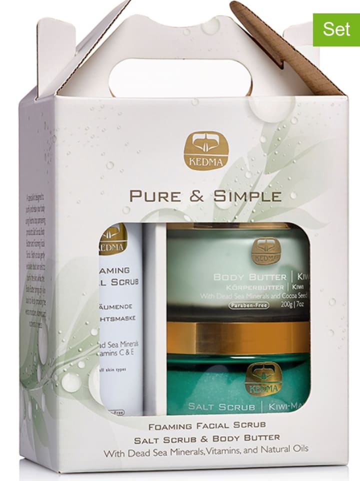 KEDMA 3-częściowy zestaw "Pure & Simple" do pielęgnacji twarzy rozmiar: onesize