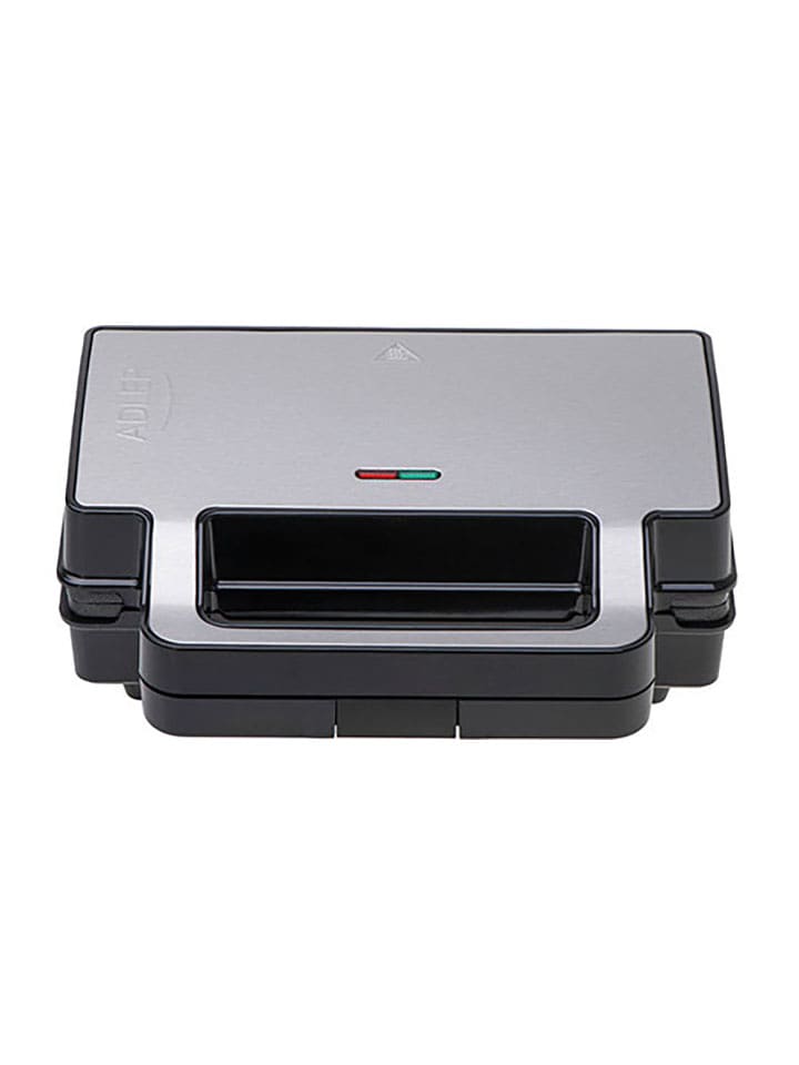 Adler Opiekacz "AD 3073" w kolorze srebrno-czarnym do kanapek rozmiar: onesize