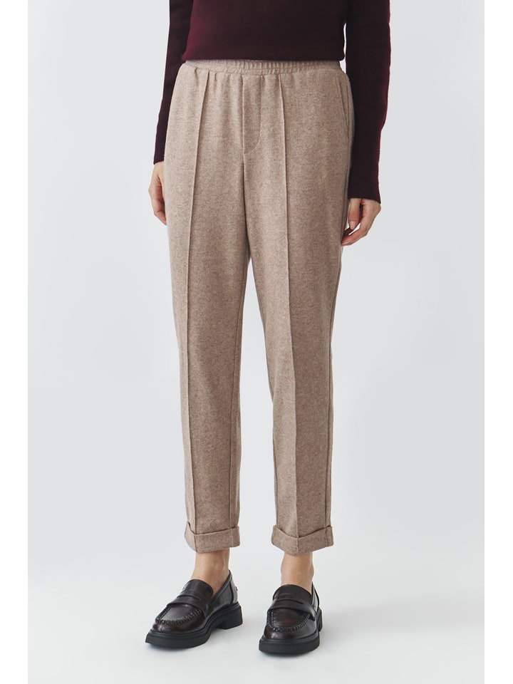 TATUUM Spodnie "Sumko" w kolorze szarobrązowym rozmiar: 38