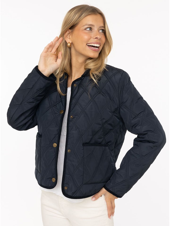 Zwillingsherz Kurtka pikowana "Classic" w kolorze granatowym rozmiar: M