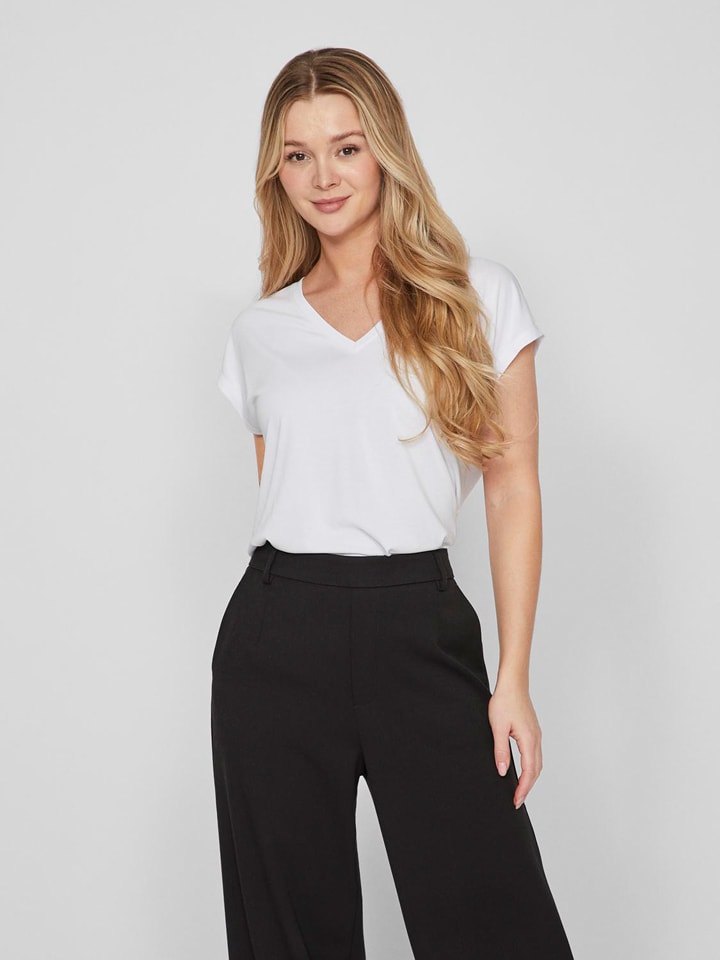 Vila Koszulka w kolorze białym rozmiar: M