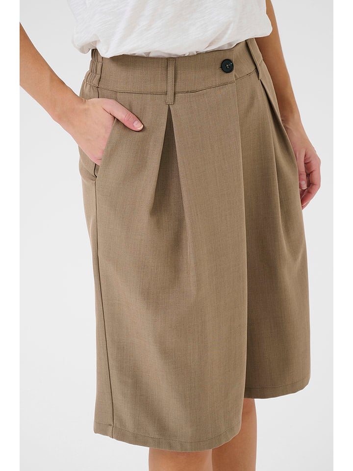 CULTURE Bermudy w kolorze jasnobrązowym rozmiar: 36