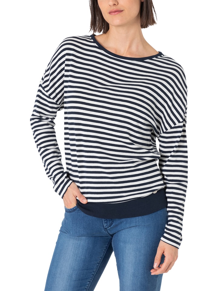 Timezone Koszulka w kolorze biało-granatowym rozmiar: XL