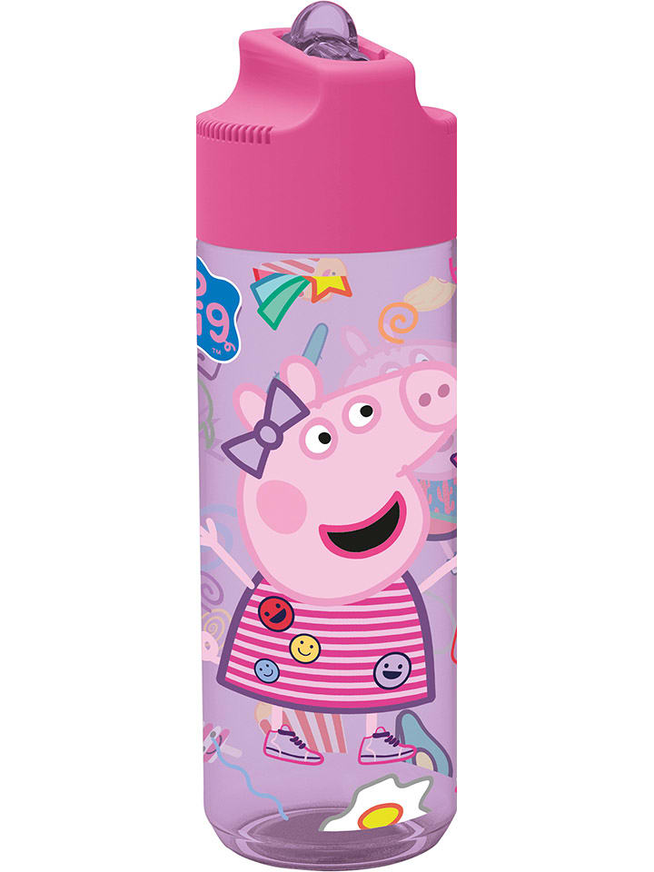 Stor Bidon "Peppa Pig" w kolorze fioletowo-różowym - 540 ml rozmiar: onesize