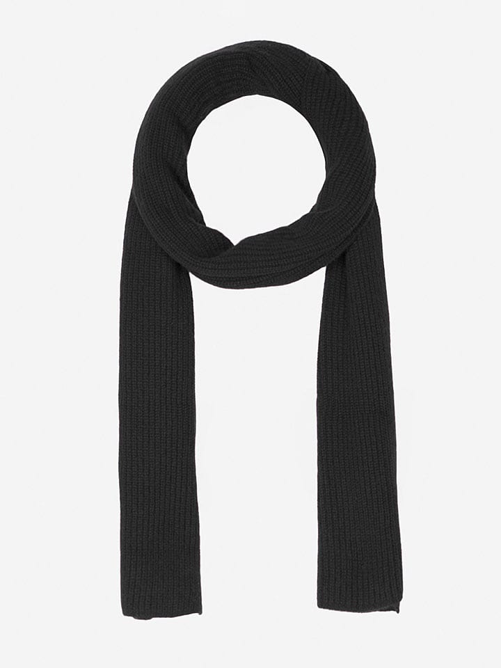 Perfect Cashmere Kaszmirowy szal "Louane" w kolorze antracytowym - 180 x 30 cm rozmiar: onesize