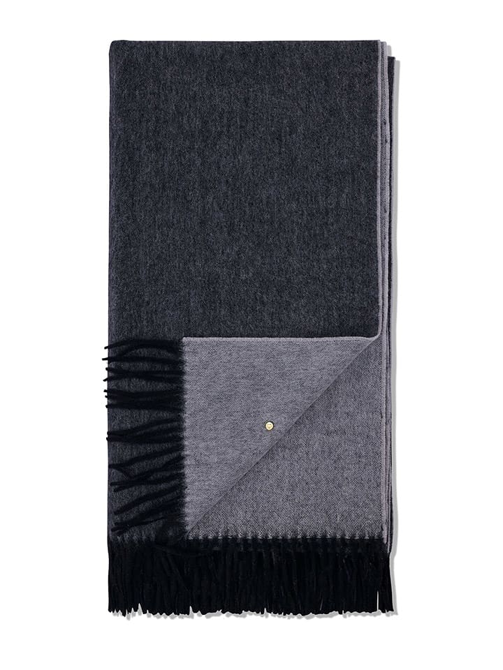 Hey Marly Wełniany szal "Classic" w kolorze czarno-szarym - 250 x 65 cm rozmiar: onesize