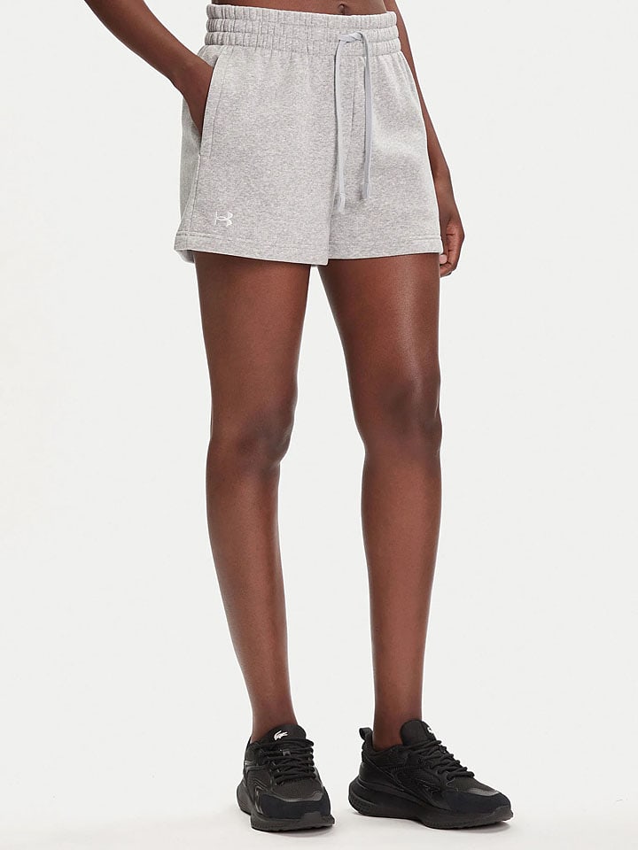 Under Armour Szorty dresowe "Rival" w kolorze szarym rozmiar: L