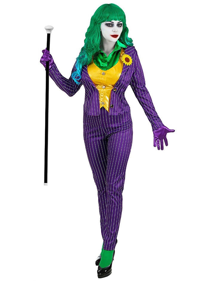 Widmann 3-częściowy kostium "EVIL CLOWN" w kolorze żółto-fioletowym rozmiar: M