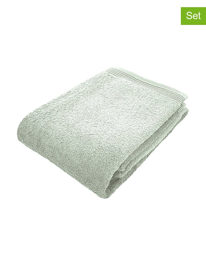Framsohn Ręczniki kąpielowe (2 szt.) "Premium" w kolorze miętowym rozmiar: 100x150 cm