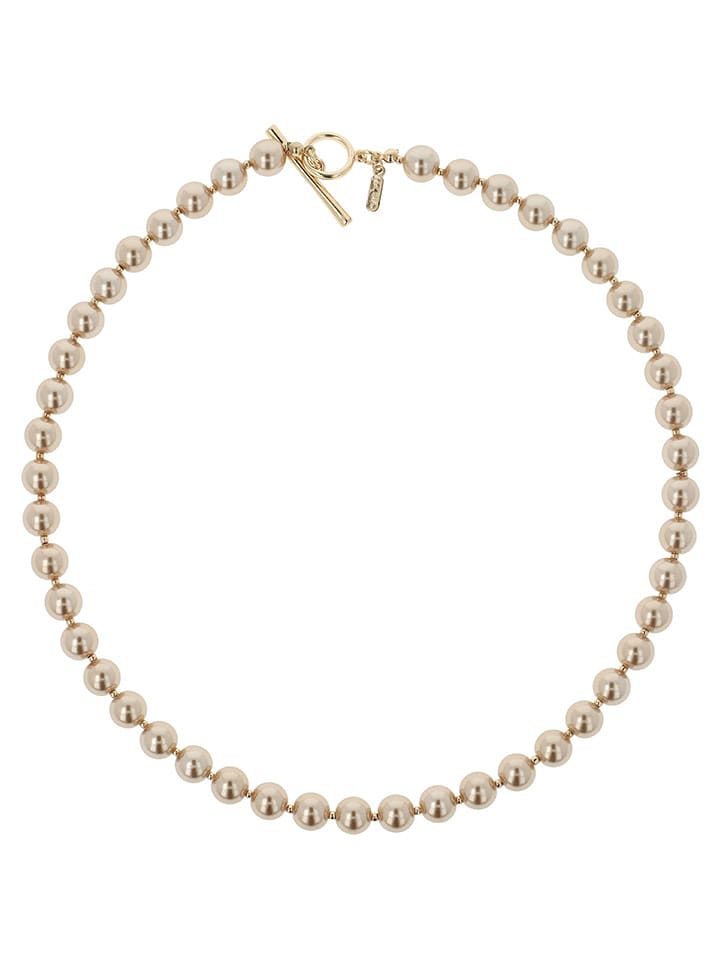 Otazu Naszyjnik perłowy w kolorze złotym - dł. 44 cm rozmiar: onesize