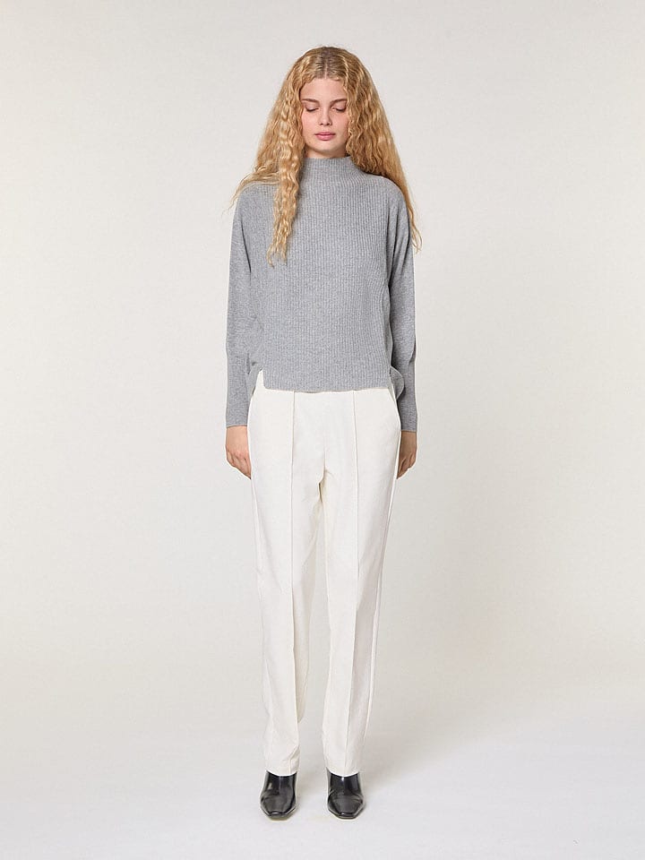 Rodier Wełniany sweter w kolorze szarym rozmiar: L