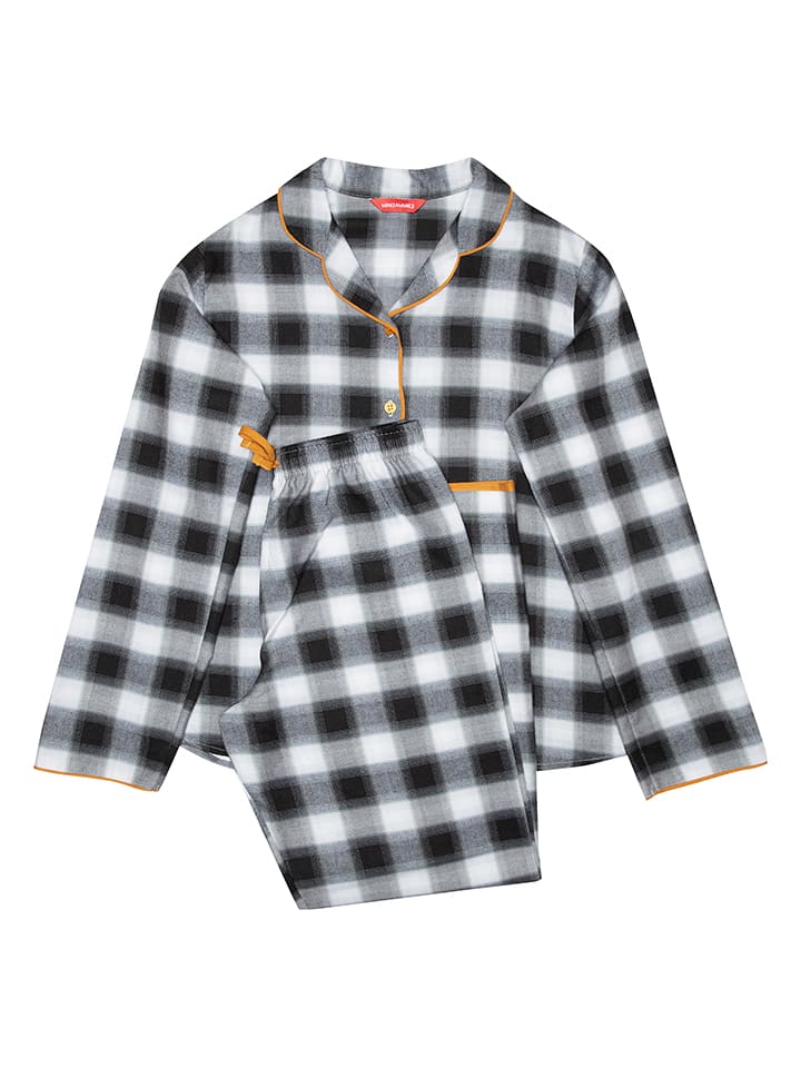 Cyberjammies Piżama "Annie" w kolorze czarno-białym rozmiar: 128/134
