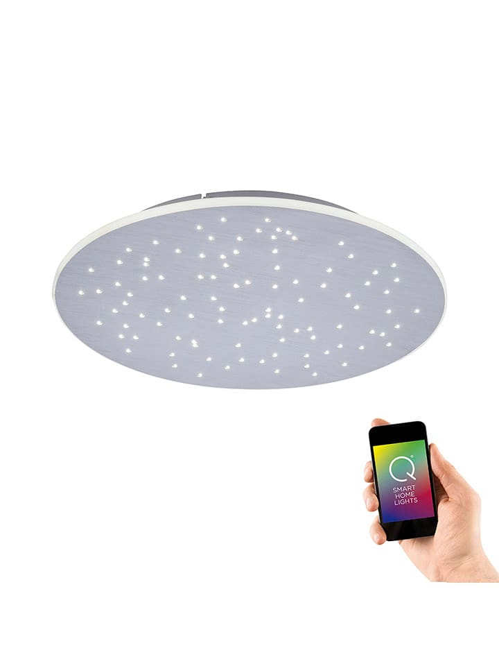 Just Light Lampa sufitowa LED "Q-Nightsky" w kolorze srebrnym - wys. 5 x Ø 48,5 cm rozmiar: onesize