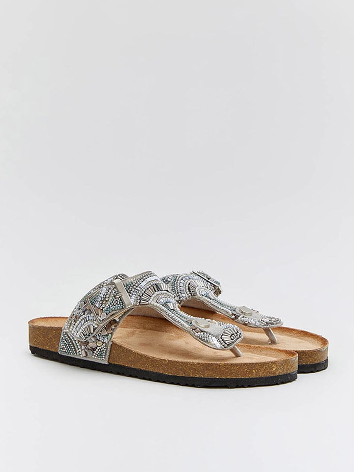 Bellucci Japonki w kolorze srebrnym rozmiar: 37