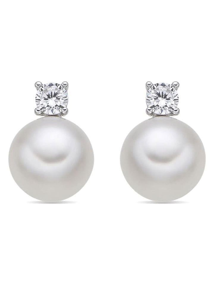 Luxenter Srebrne kolczyki-wkrętki z perłami rozmiar: onesize