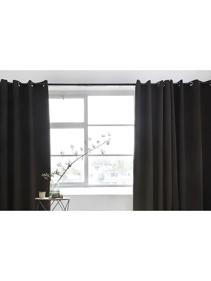 Lifa Living Zasłona w kolorze ciemnobrązowym rozmiar: 150x250 cm