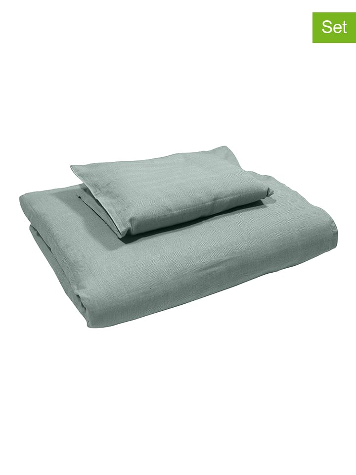 Kindsgut 2-częściowy komplet pościeli w kolorze zielonym rozmiar: onesize