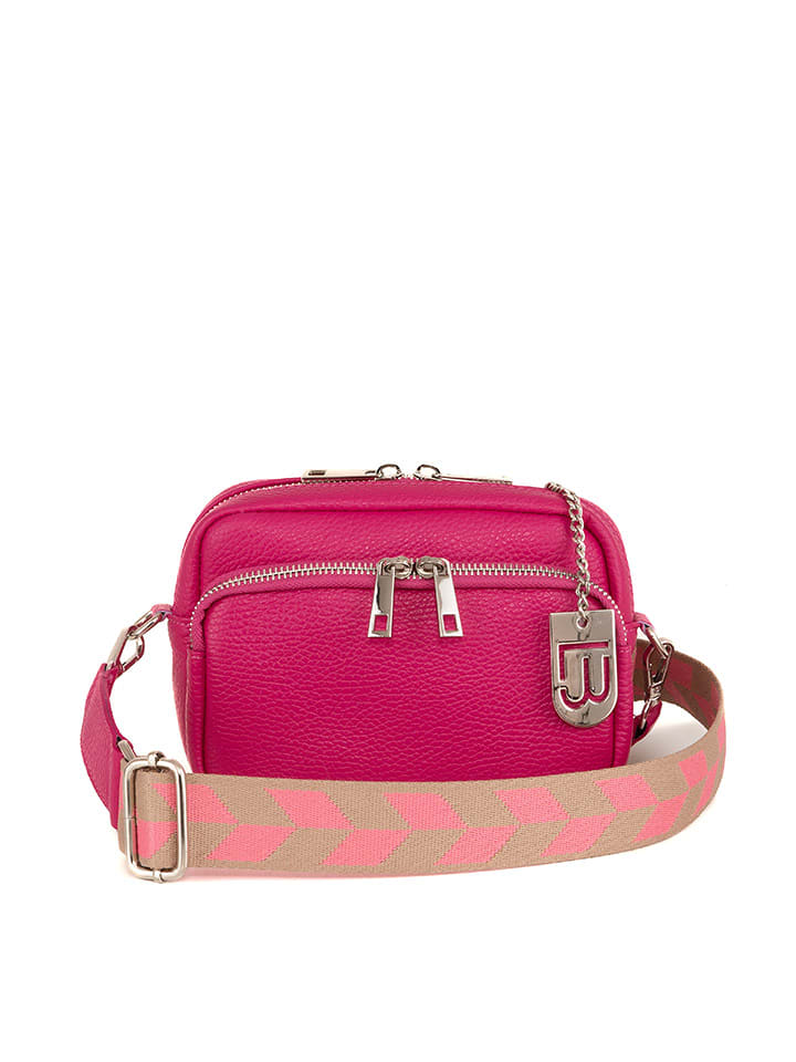 Lucca Baldi Skórzana torebka "Feltre" w kolorze różowym - 19 x 15 x 7 cm rozmiar: onesize