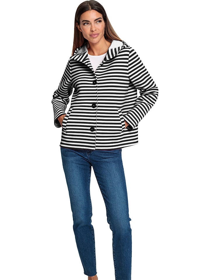 Heine Bluza w kolorze czarno-białym rozmiar: 42