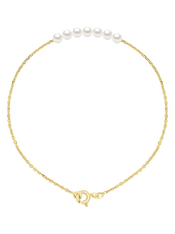 Mitzuko Złota bransoletka z perłami rozmiar: onesize