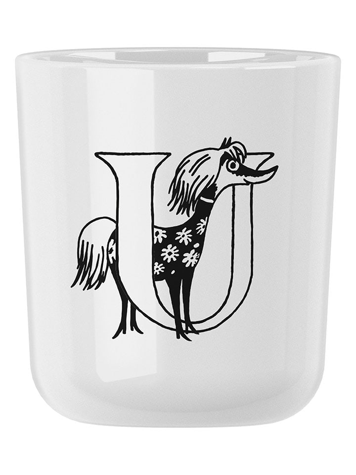 RIG-TIG Kubek "Moomin ABC - U" w kolorze białym - 200 ml rozmiar: onesize