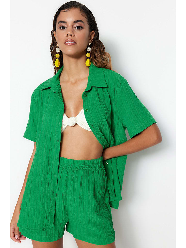 trendyol 2-częściowy zestaw w kolorze zielonym rozmiar: 42