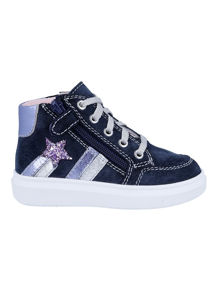 Richter Shoes Skórzane sneakersy "Alessa" w kolorze granatowym rozmiar: 26