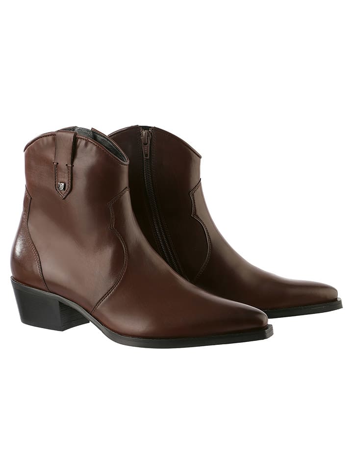 Högl Skórzane botki "Tate" w kolorze brązowym rozmiar: 37,5