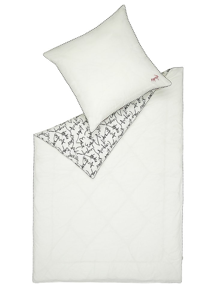 ESPRIT Komplet pościeli satynowej "Heritage" w kolorze biało-czarnym rozmiar: 135x200 cm