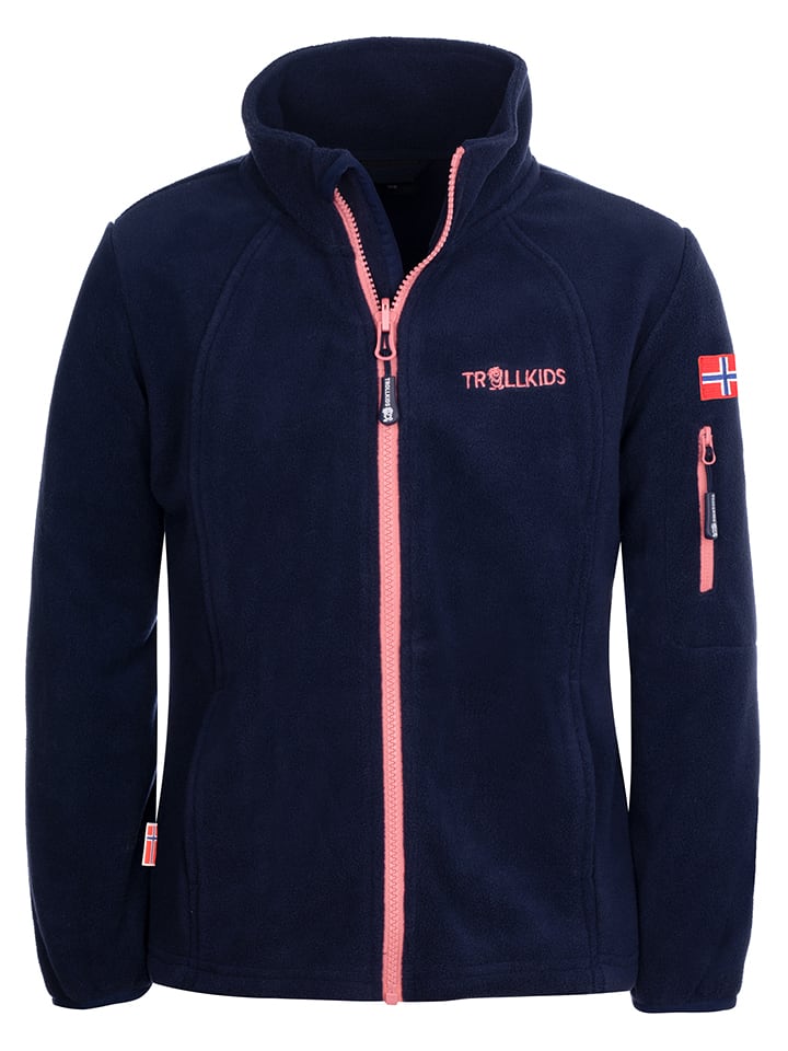 Trollkids Kurtka polarowa "Arendal Pro" w kolorze granatowym rozmiar: 98