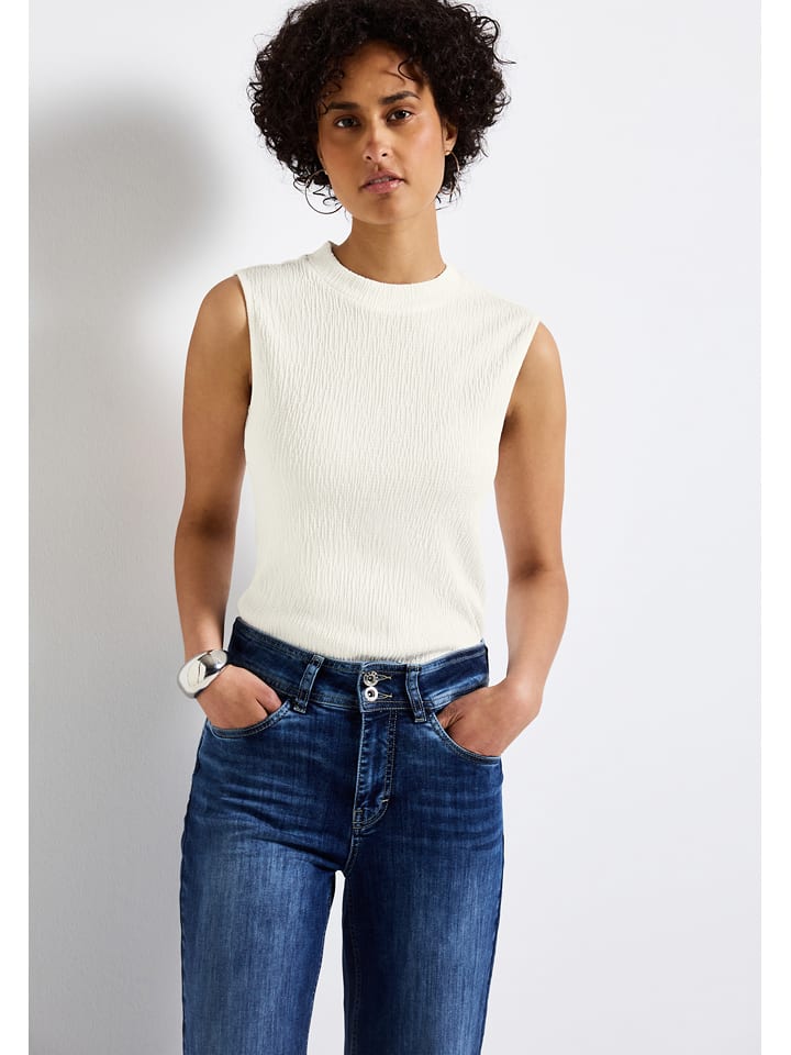 Street One Top w kolorze kremowym rozmiar: 42