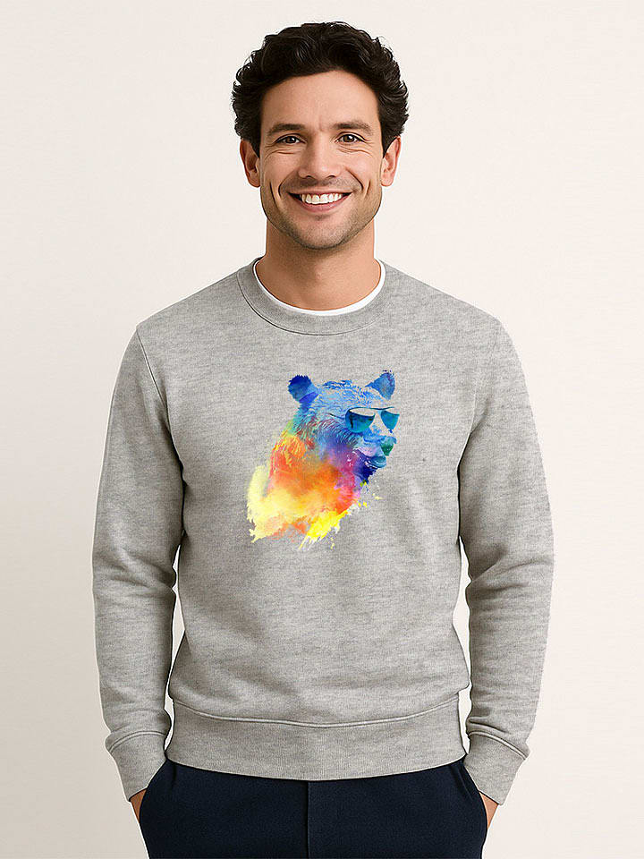 WOOOP Bluza "Sunny Bear" w kolorze szarym rozmiar: S