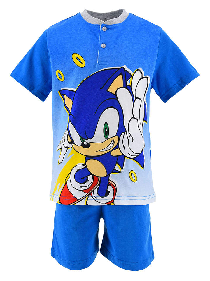 Sonic Piżama "Sonic" w kolorze niebieskim rozmiar: 104