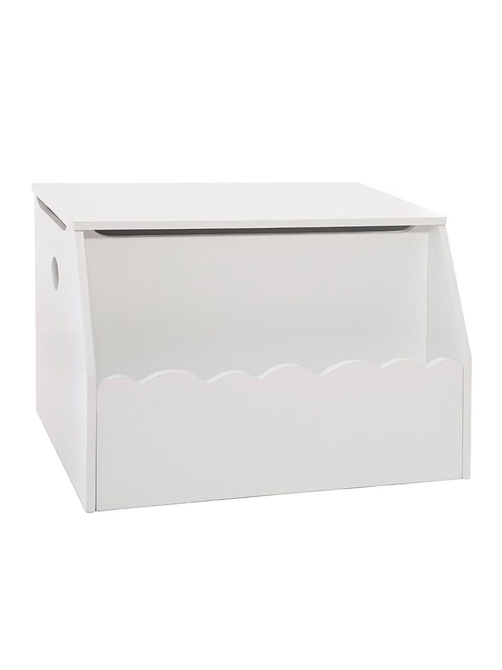 WellHome for Kids Skrzynia w kolorze białym na zabawki - 57,5 x 38,5 x 37,5 cm rozmiar: onesize