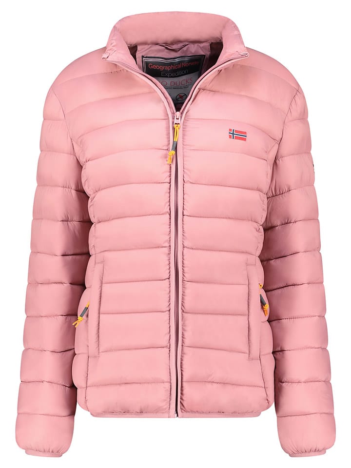 Geographical Norway Kurtka pikowana "Atikolor" w kolorze jasnoróżowym rozmiar: XL