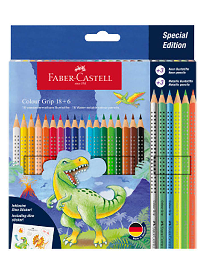 Faber-Castell Kredki (24 szt.) "Colour Grip Dino" rozmiar: onesize
