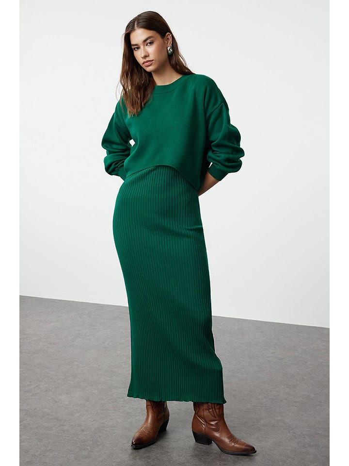 trendyol 2-częściowy zestaw w kolorze zielonym rozmiar: M